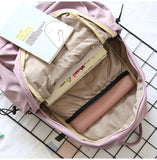 Female Cotton Backpack for Teen Girls College School Bag Mochila
