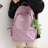 Female Cotton Backpack for Teen Girls College School Bag Mochila