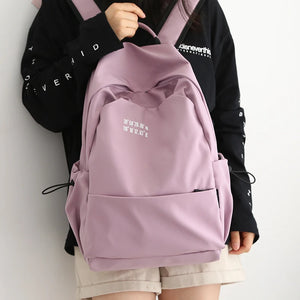 Female Cotton Backpack for Teen Girls College School Bag Mochila