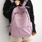 Female Cotton Backpack for Teen Girls College School Bag Mochila
