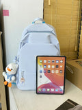 Female Cotton Bookbag Women Backpack for Teenagers Girl College Men School Bag