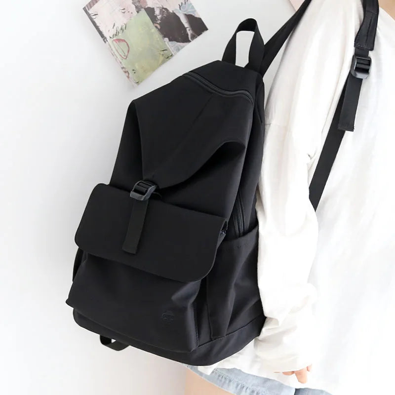 Female Cotton Backpack for Teenagers College Student Bag