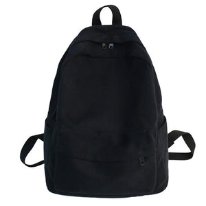 Female Bookbag Cotton Women Backpack for Teenagers Girl College Men School Bag
