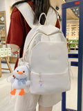 Female Cotton Bookbag Women Backpack for Teenagers Girl College Men School Bag