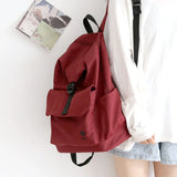 Female Cotton Backpack for Teenagers College Student Bag