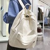 Female Bookbag Cotton Women Backpack for Teenagers Girl College Men School Bag
