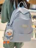 Female Cotton Bookbag Women Backpack for Teenagers Girl College Men School Bag