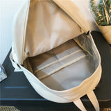 Female Bookbag Cotton Women Backpack for Teenagers Girl College Men School Bag