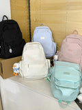 Female Cotton Bookbag Women Backpack for Teenagers Girl College Men School Bag