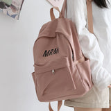 Female Nylon Women Backpack Teenagers Girl College Men School Bag Student