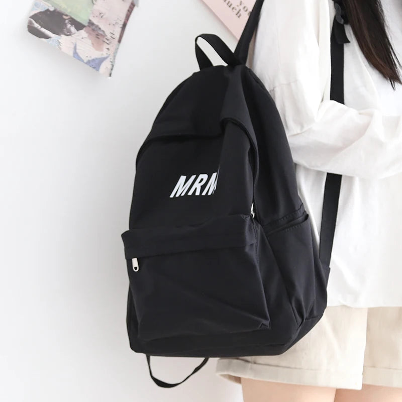 Female Nylon Women Backpack Teenagers Girl College Men School Bag Student