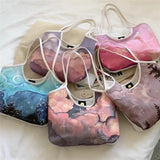 Floral Print Handbag Large Capacity Single-Shoulder Bag for Women