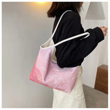 Floral Print Handbag Large Capacity Single-Shoulder Bag for Women