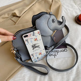 Elephant Shape Crossbody Messenger Bag Casual Mini Purse