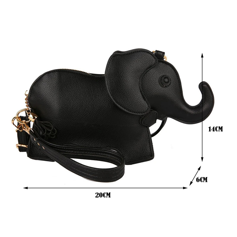 Creative Elephant Shape Crossbody Bag Mini Purse
