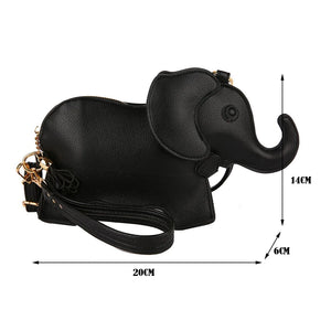 Funny Elephant Shape Crossbody Messenger Bag Mini Purse Portable Handbag