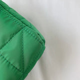 Quilted Crossbody Bag with Belt Buckle
