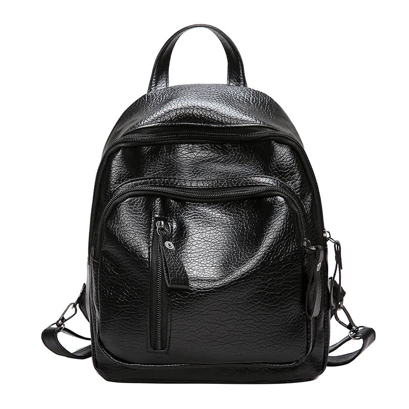 Female Mini Backpack Small PU Leather Shoulder Bag