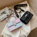Women's Gradient Rainbow Messenger Bag Lady Totes Bag