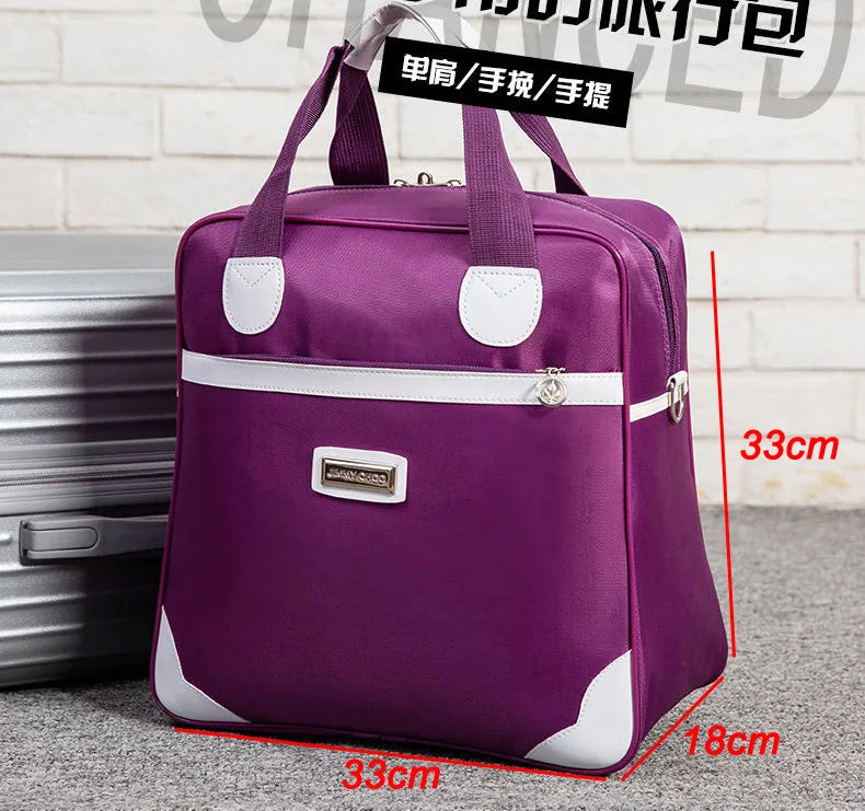 Women's Nylon Leather Tote Bag Large Capacity Handbag