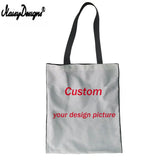 Female Tote Shoulder Foldable Travel Bag Shopper Reusable with Cat