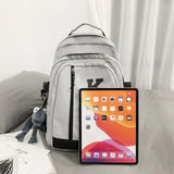 Waterproof Laptop Letters College Backpack for Women