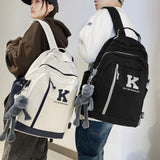 Waterproof Laptop Letters College Backpack for Women