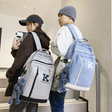 Waterproof Laptop Letters College Backpack for Women