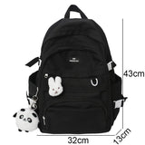 Waterproof Laptop Mesh Leisure College Backpack Ladies Student Bag