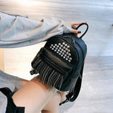 Rivet Soft Pu Leather Backpacks for Women Girls