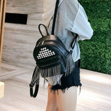 Rivet Soft Pu Leather Backpacks for Women Girls