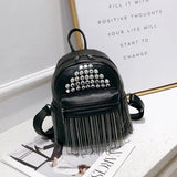 Rivet Soft Pu Leather Backpacks for Women Girls