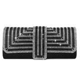 Glass Rhinestone Clutch Wedding Party Evening Bag