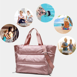 Women's Waterproof Fitness Sports Travel Bag Dry and Wet Storage Handbag