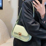 Summer Crossbody Bag Lock Shoulder Handbag Casual Purse