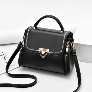 Flap Ladies Hand Bags Large Capacity Leather Handbags