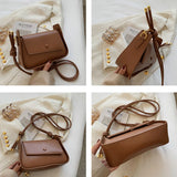 Flap Shoulder Bags for Women High PU Button Underarm Bag Women Desinger Purses