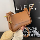 Flap Shoulder Bags for Women High PU Button Underarm Bag Women Desinger Purses