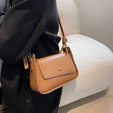 Flap Shoulder Bags for Women High PU Button Underarm Bag Women Desinger Purses
