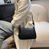 Flap Shoulder Bags for Women High PU Button Underarm Bag Women Desinger Purses