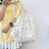 Fresh Floral Backpack College Student School Bag Mochilas Flower Cloth Backpack