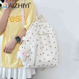 Floral Backpack College Student Large Capacity Fresh School Bag Mochilas