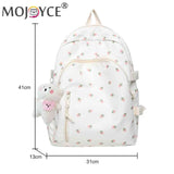 Fresh Floral Backpack College Student School Bag Mochilas Flower Cloth Backpack