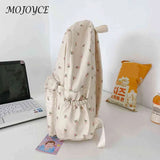 Floral Backpack Nylon Female Preppy Style Large Capacity Schoolbags
