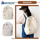 Floral Backpack Women Flower Prints Travel School Bag Rucksack