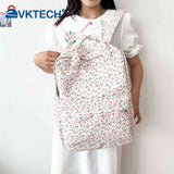Floral Backpack Women Flower Prints Travel School Bag Rucksack