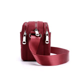 Floral Embroidery Women Messenger Bag Nylon Waterproof