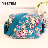 Floral Multicolor Printed Canvas Ladies Messenger Bag Shoulder Bag