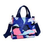 Floral Pattern Women Handbag Nylon Shoulder Bag