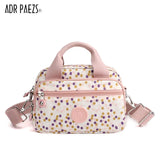 Floral Pattern Women Shoulder Bag Waterproof Nylon Handbag